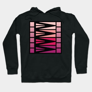 “Dimensional Waves” - V.5 Red - (Geometric Art) (Dimensions) - Doc Labs Hoodie